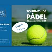 Tournoi de Pádel amical - Samedi 20 novembre 2021 de 15h30 à 18h00