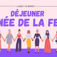 Déjeuner "Journée de la Femme" - Lundi 10 mars de 13h00 à 15h30