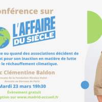  &#128187; Conférence sur "L'affaire du siècle", un combat contre le réchauffement climatique. - Mardi 23 mars 2021 de 19h30 à 21h30